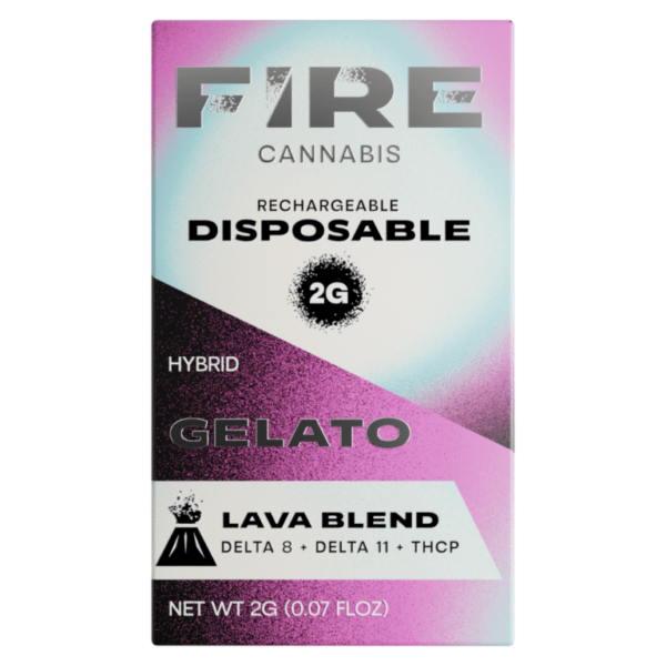 Delta 8 Fire Hemp Lava Blend Disposable Vape UK