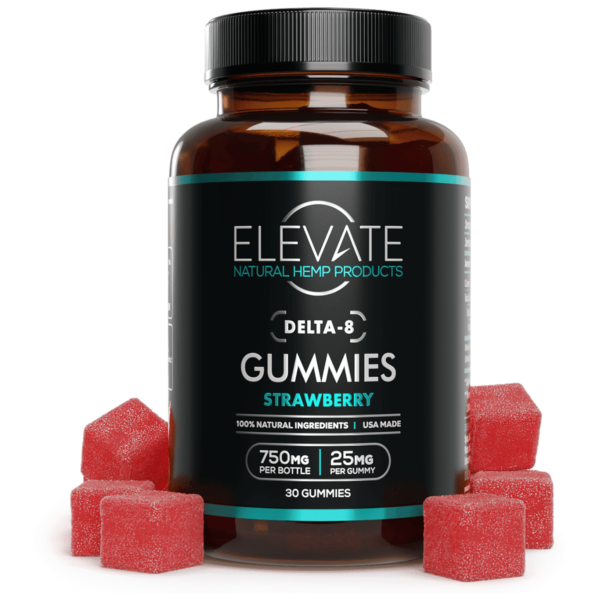 Elevate Delta 8 THC Gummies UK - Strawberry