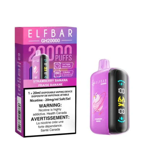 Elf Bar GH20000 Disposable Vape UK - Strawberry Banana