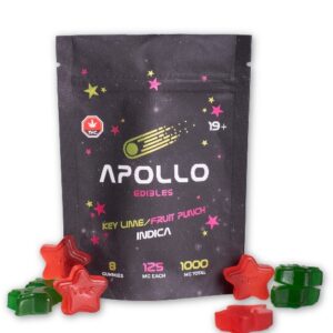 Apollo Key Lime/Fruit Punch Shooting Star Gummies UK