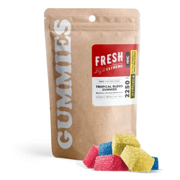 75mg HHC Cube Gummies UK - Tropical Blend